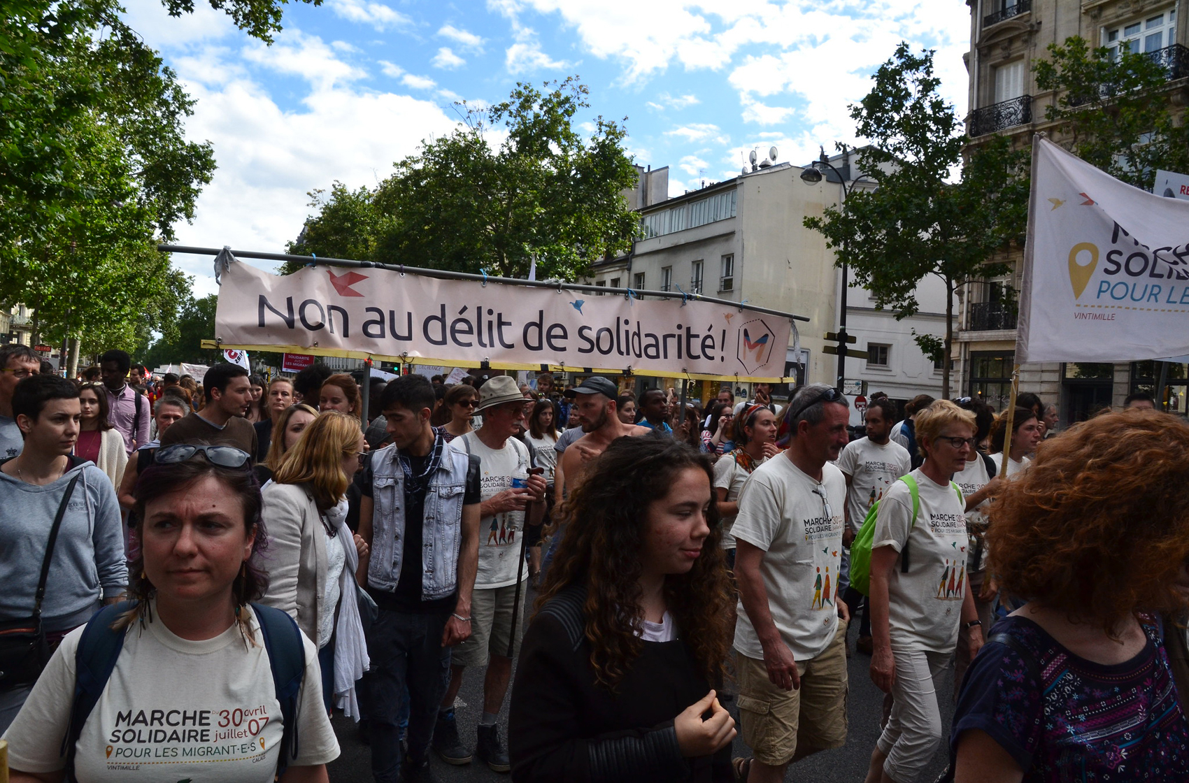 Marche solidaire des migrants, Paris, le 17 juin 2018 © FlickR/Jeanne Menjoulet
