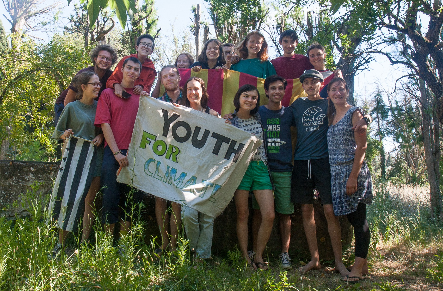 Une douzaine de jeunes de 14 à 18 ans se sont réunis pour réfléchir à une convention citoyenne pour le climat à l’échelle de la région Provence-Alpes-Côte d’Azur, en juillet 2020. © Aurore Chaillou