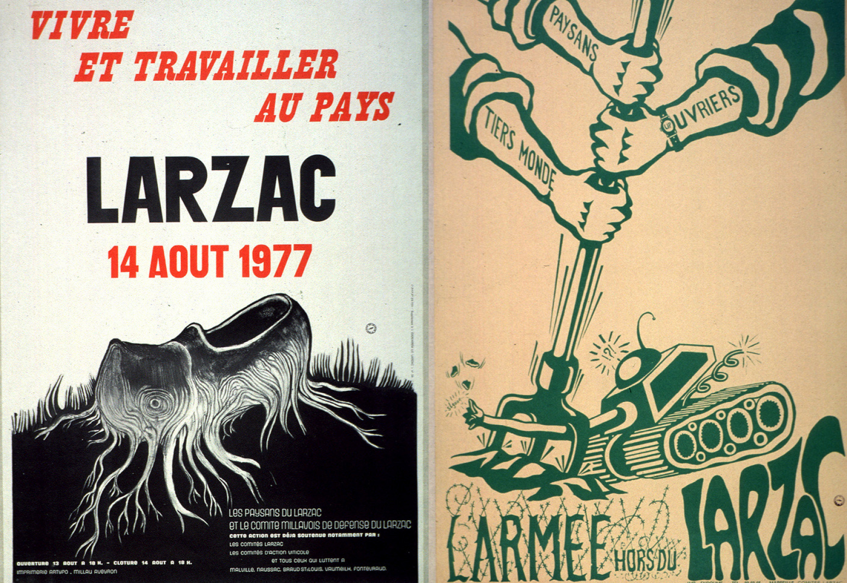 La lutte du Larzac est un mouvement de désobéissance civile non violent contre l’extension d’un camp militaire (1971-1981). Elle s'est soldée par l’abandon du projet sur décision de François Mitterrand.