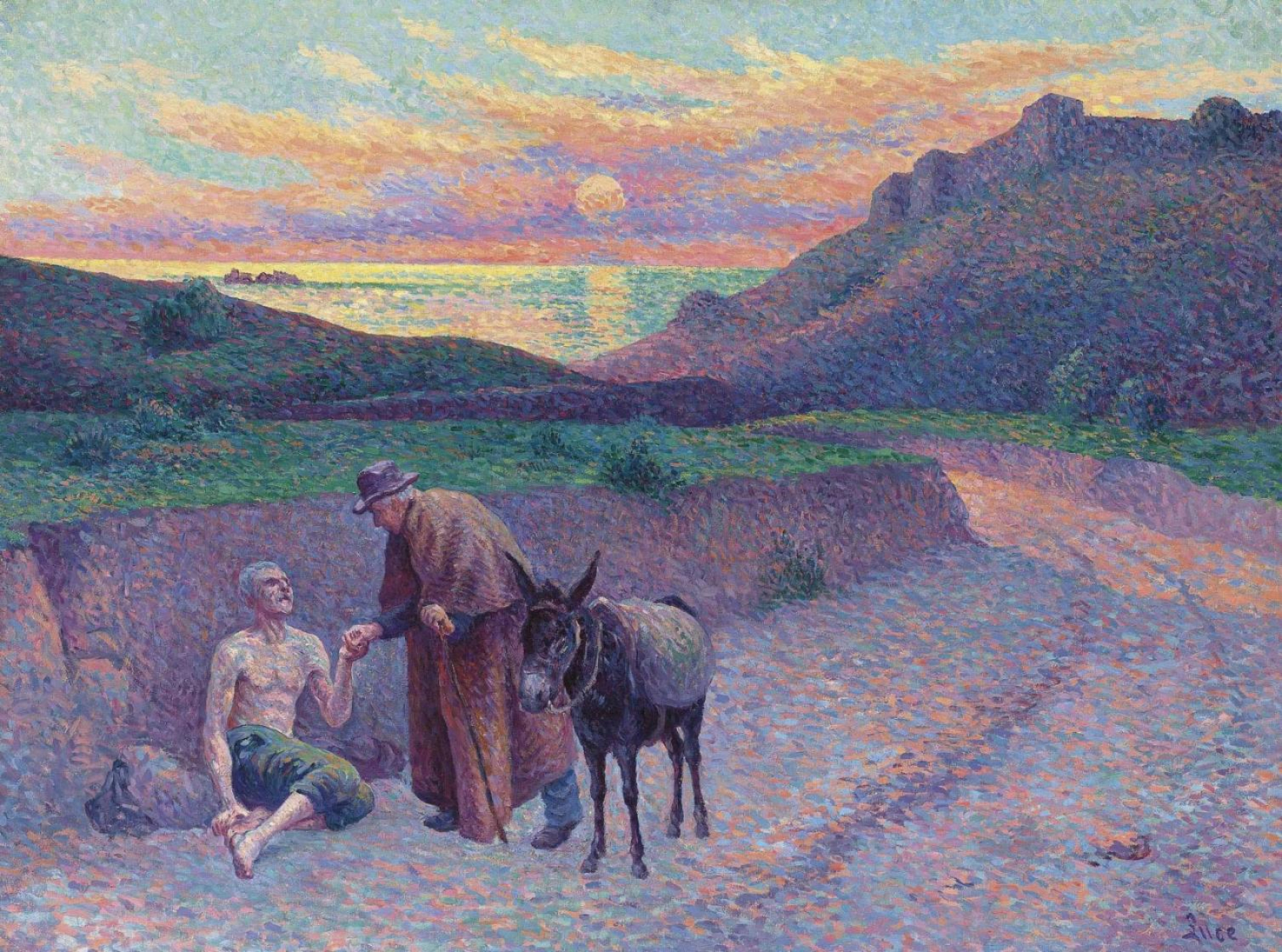 Le bon Samaritain par Maximilien Luce, 1896. CC/Christie's