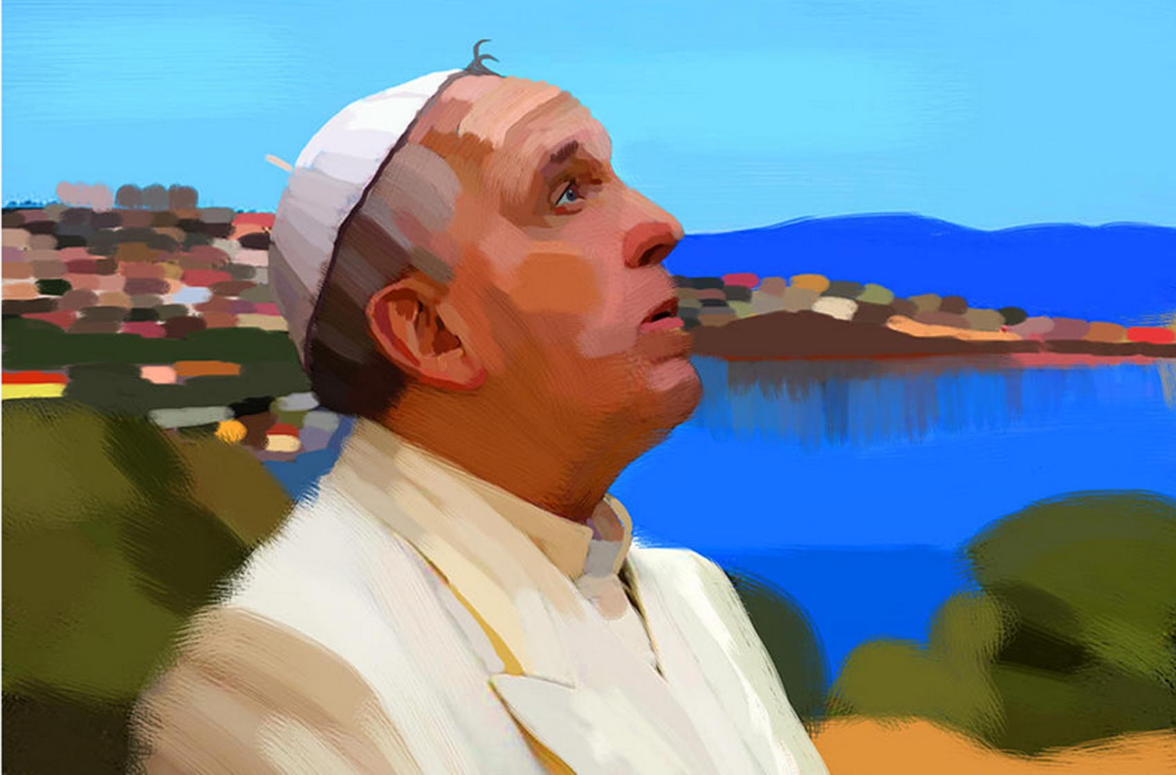 Le pape François à Lesbos © Maciej Mackiewicz
