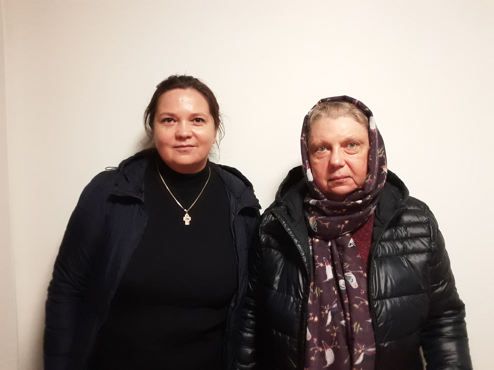 Dina (à droite) fait partie des sept millions d'Ukrainiens exilés depuis le début de la guerre. 
@ Benoît Hervieu-Léger