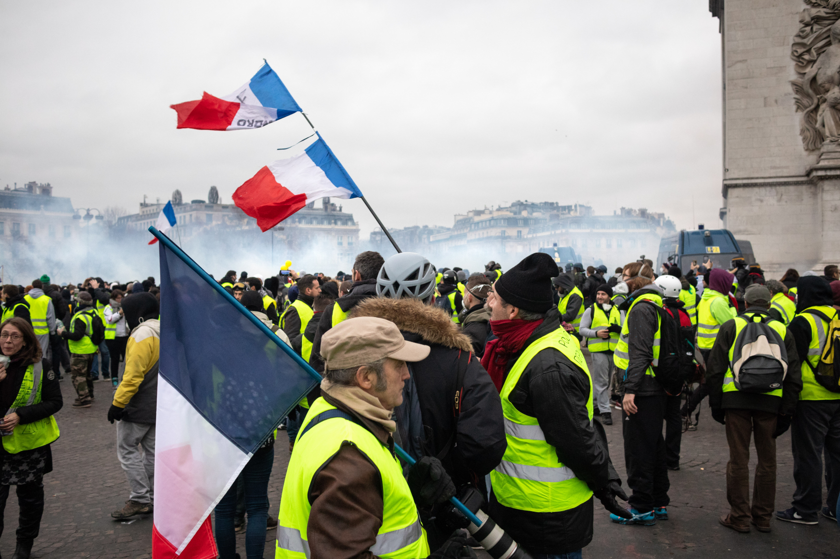 Le mouvement des Gilets jaunes, apparu dès novembre 2018, a montré l’efficacité politique de la visibilité obtenue par des actions à la limite de la violence. © Olivier Ortelpa/cc/Wikimedia