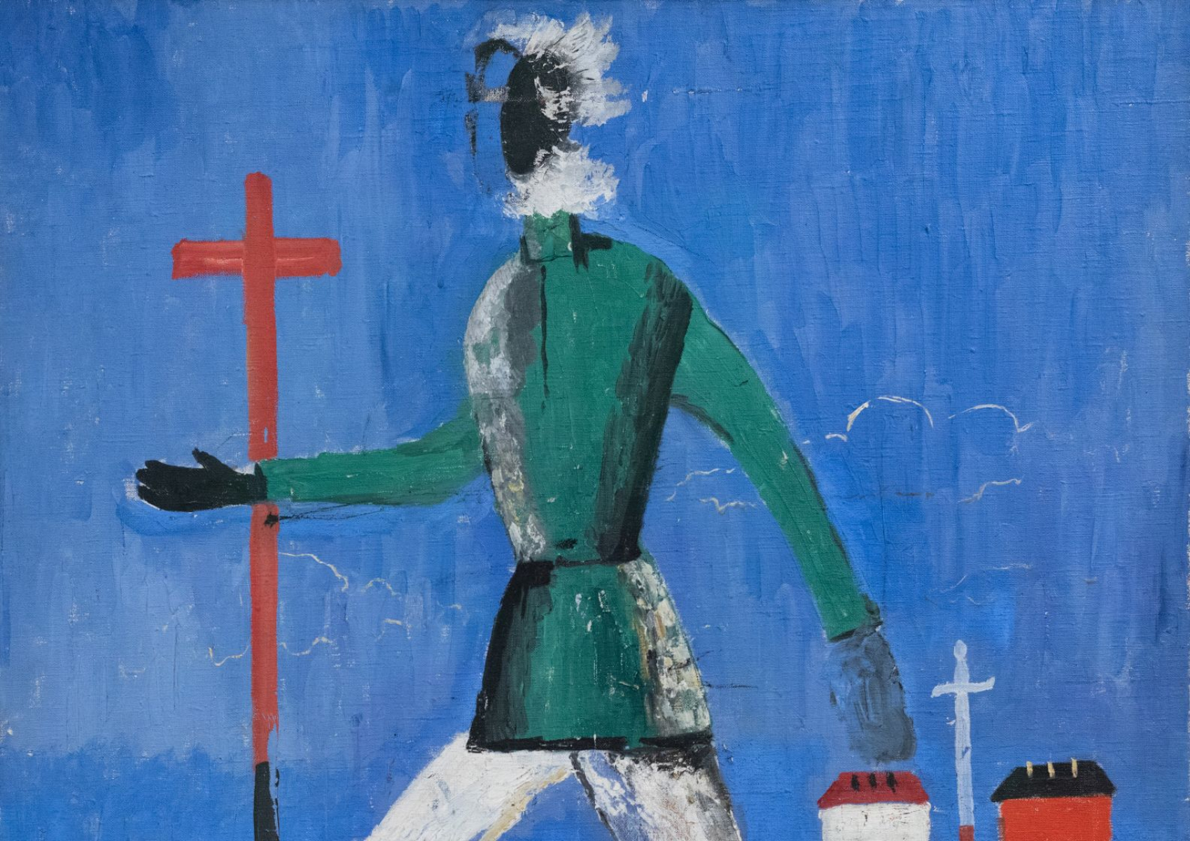L’Homme qui court, huile sur toile de Kasimir Malevitch, 1930-1931 (détail). ©Domaine public/Wikimedia