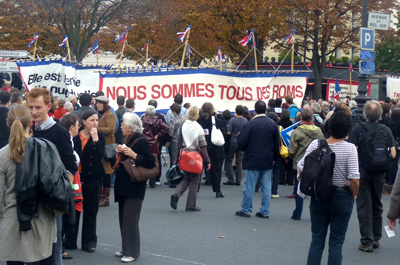 Manifestation de soutien aux Roms, 2 octobre 2010 ©Maya-Anaïs Yataghène/Wikimedia commons/CC