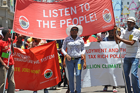 Manifestation à Durban, Afrique du Sud © Zahra Moloo/IRIN