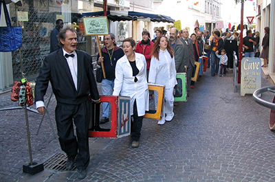 Manifestation contre la privatisation de l'hôpital à Angoulême, 2005. (c) Pierre-Alain Dorange